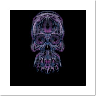 Electroluminated Skull - Highlights Posters and Art